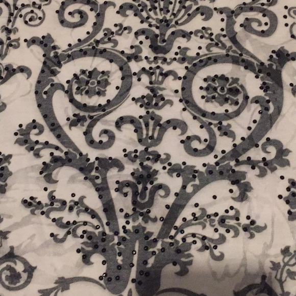 Intricate Jeweled Tee from Dressbarn, Size Large - Picture 2 of 4